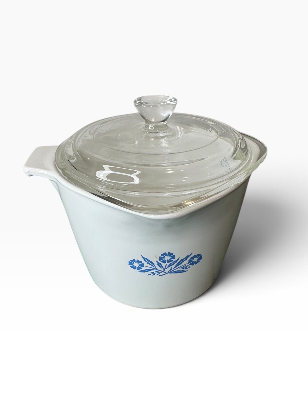 Corning Ware Blue Cornflower 1-Quart Saucemaker Retro Kitchen Collectible